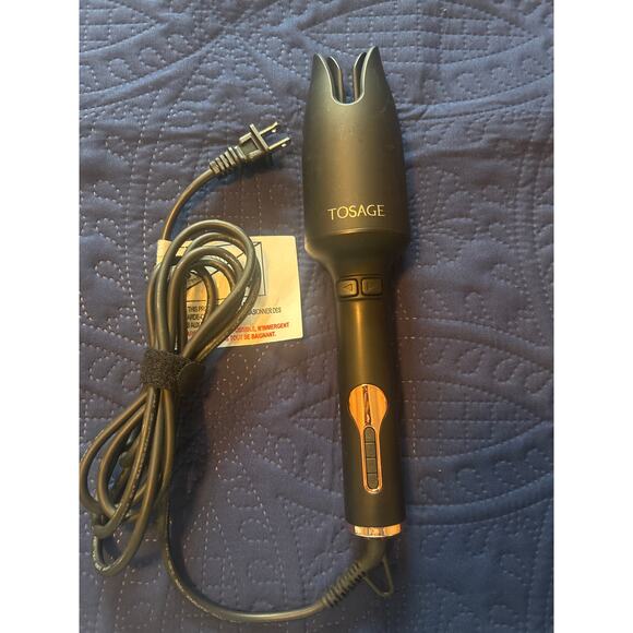 EUC Hair Curler Rotates Spiral Curls Heats Up In Minutes Swivel Cord - Picture 1 of 4